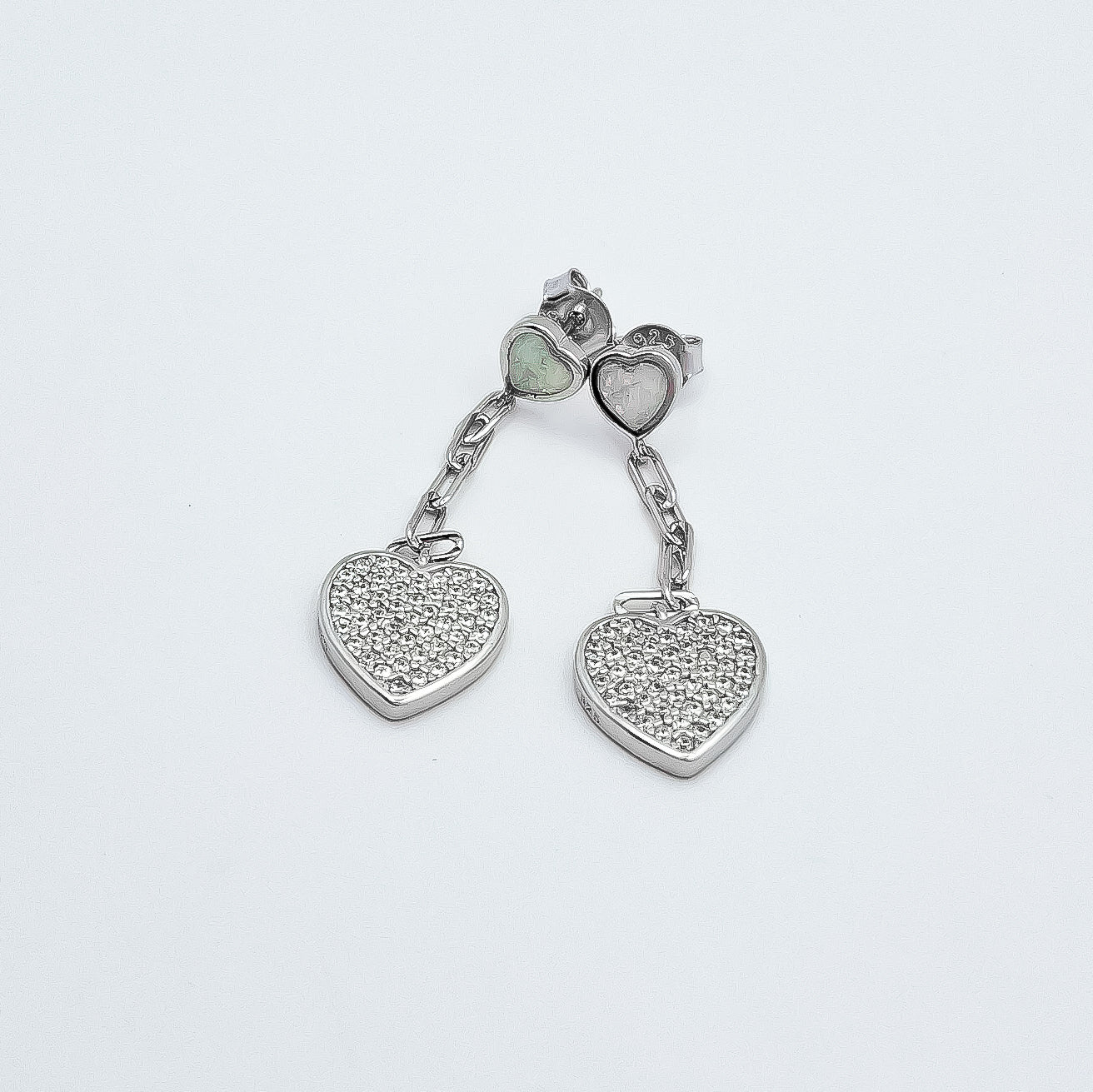 Arete Opalo Blanco