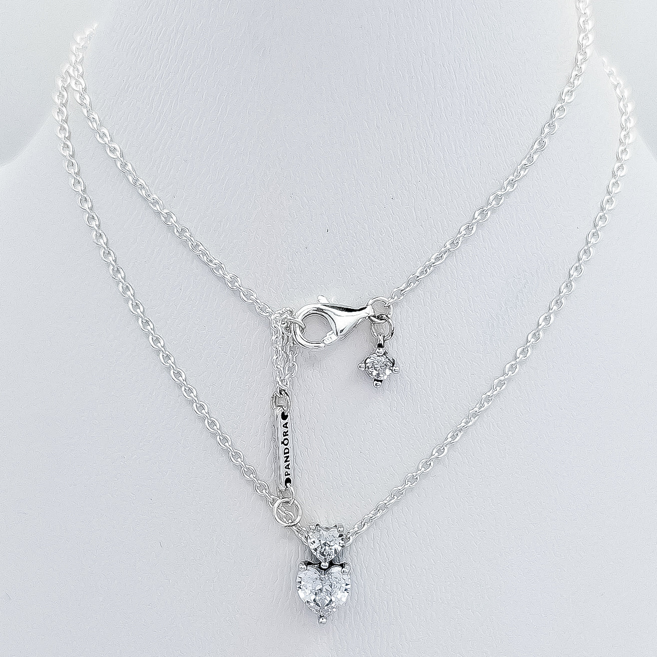 Collar Corazones Blanco