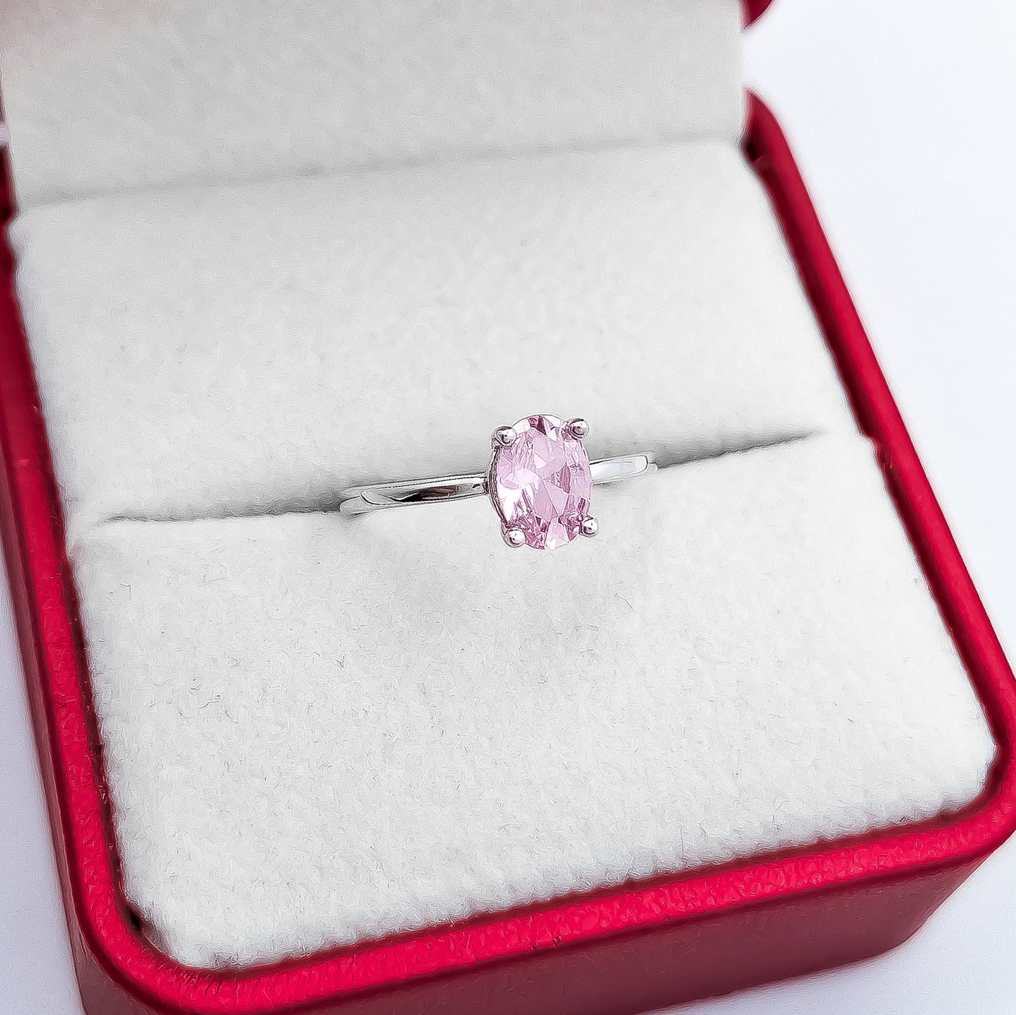 Anillo Zirconia Rosa