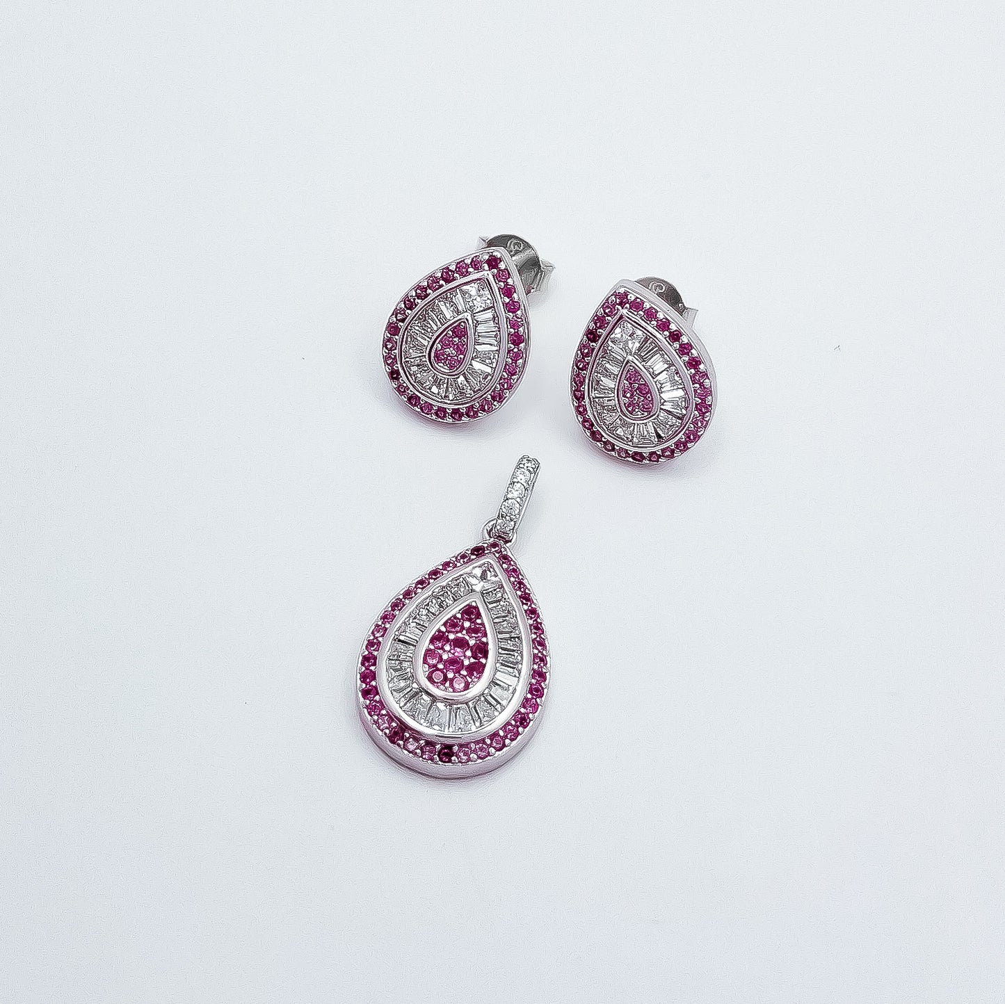 Set Zirconia Gota Rosa