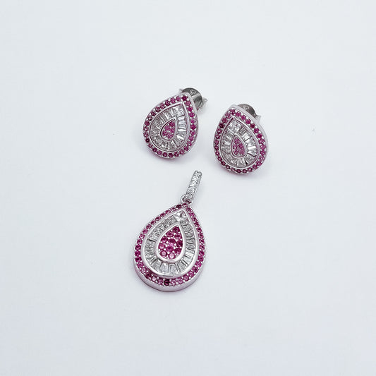 Set Zirconia Gota Rosa
