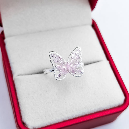 Anillo Mariposa Rosa