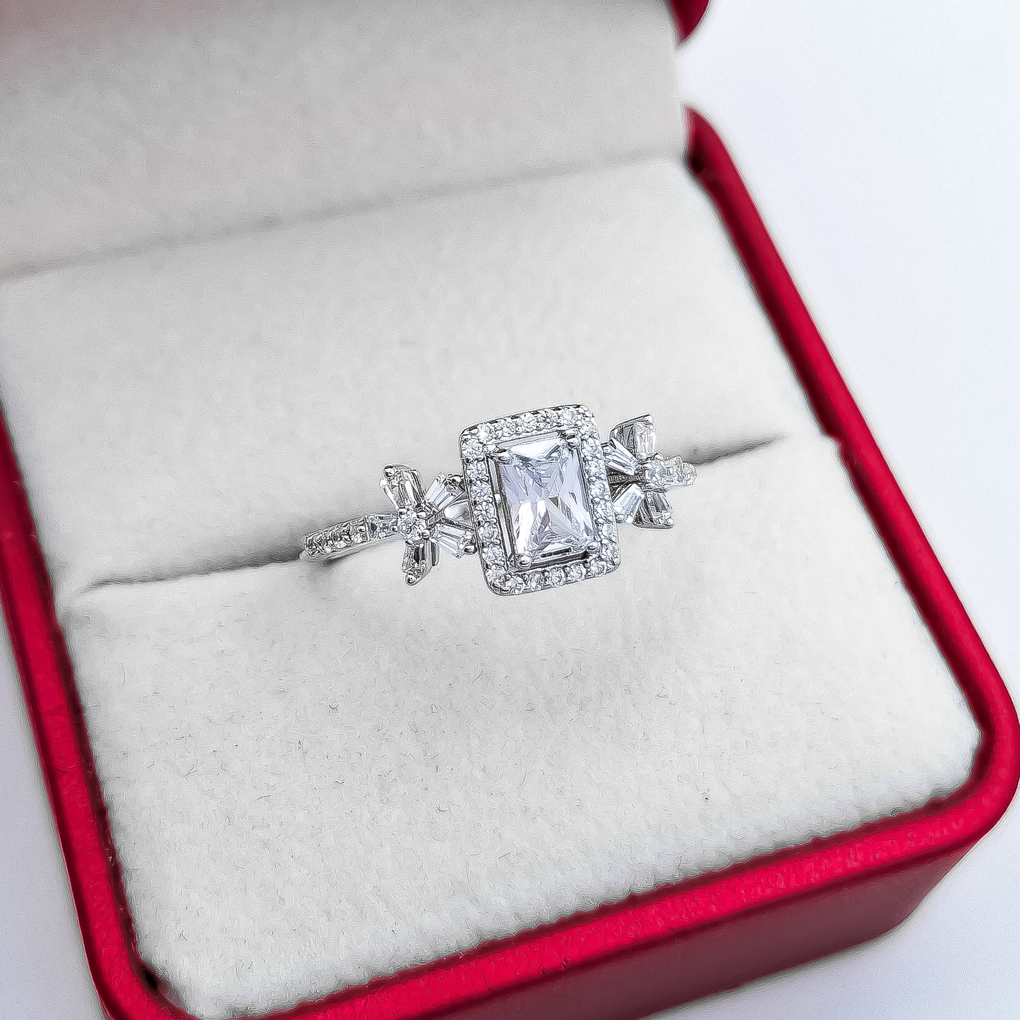 Anillo Solitario Flor