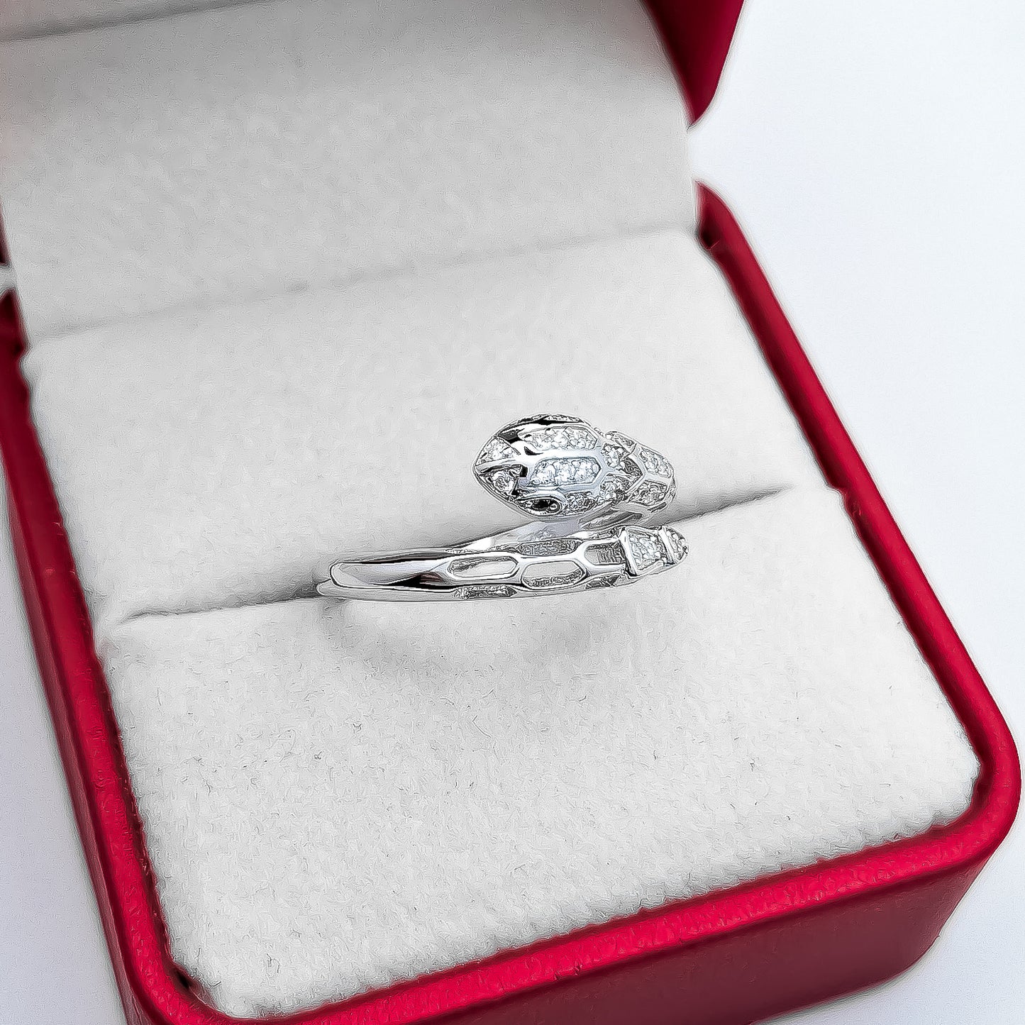 Anillo Serpiente Zirconia