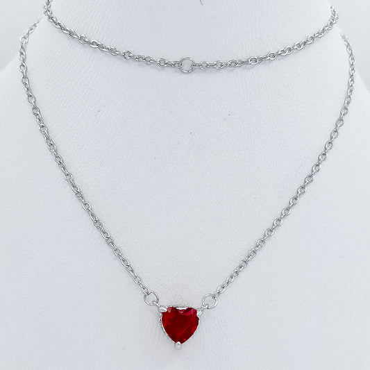 Collar Corazon Rojo