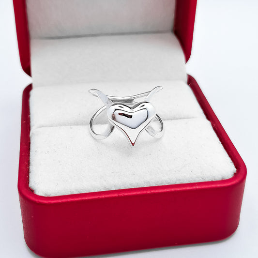Anillo Corazon Liso