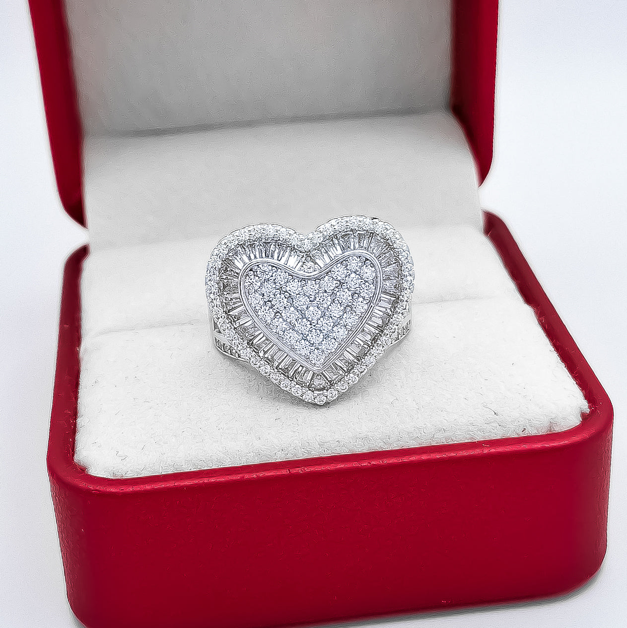 Anillo Corazon Zirconia