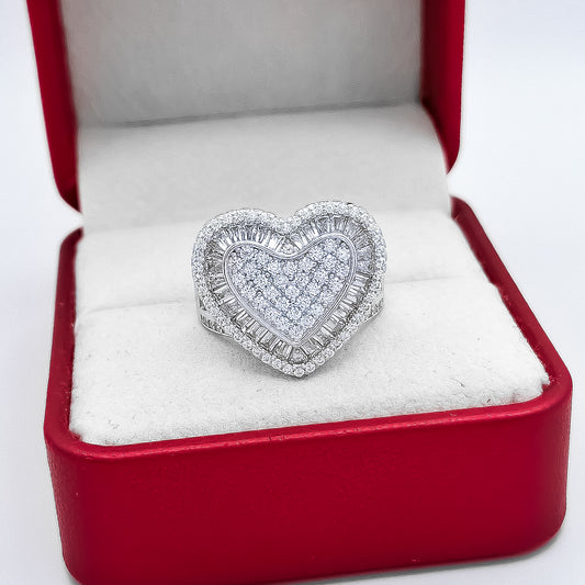 Anillo Corazon Zirconia
