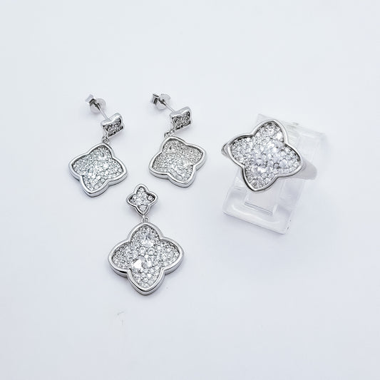 Set Zirconia Flor