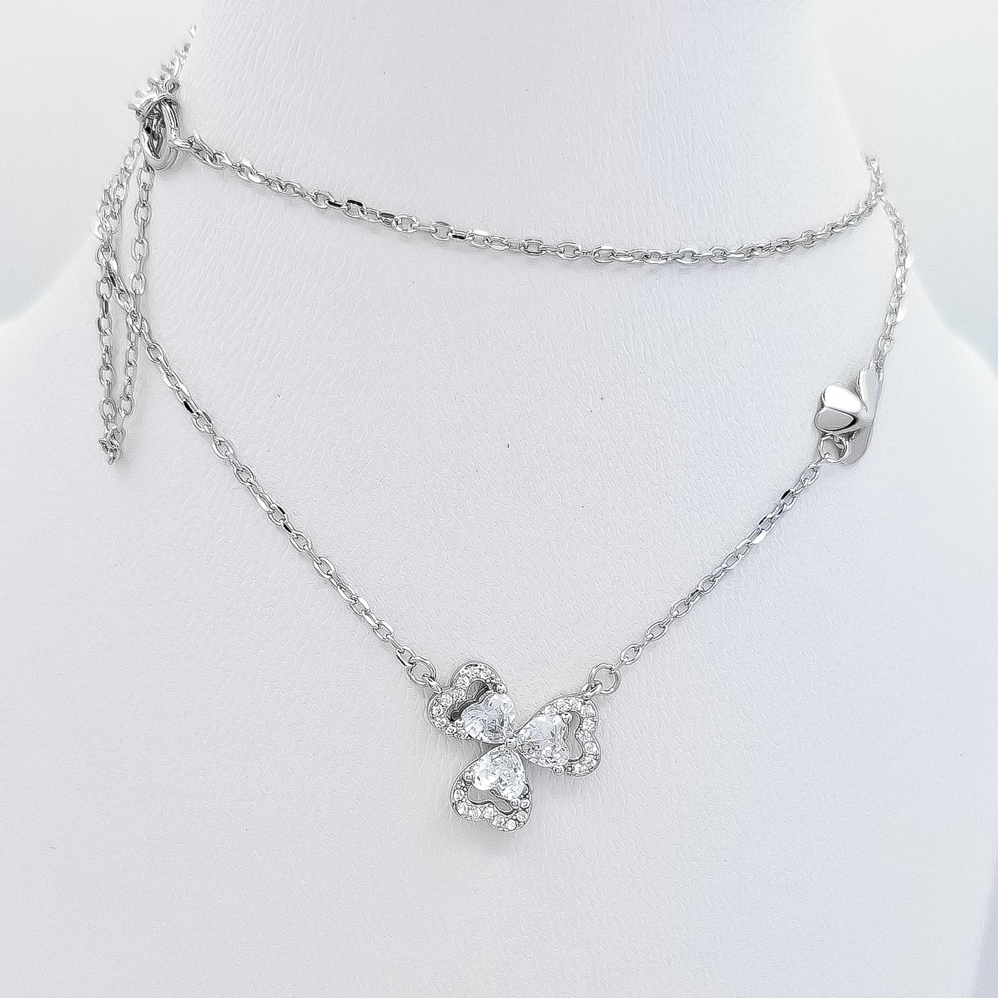 Collar Trebol Zirconia