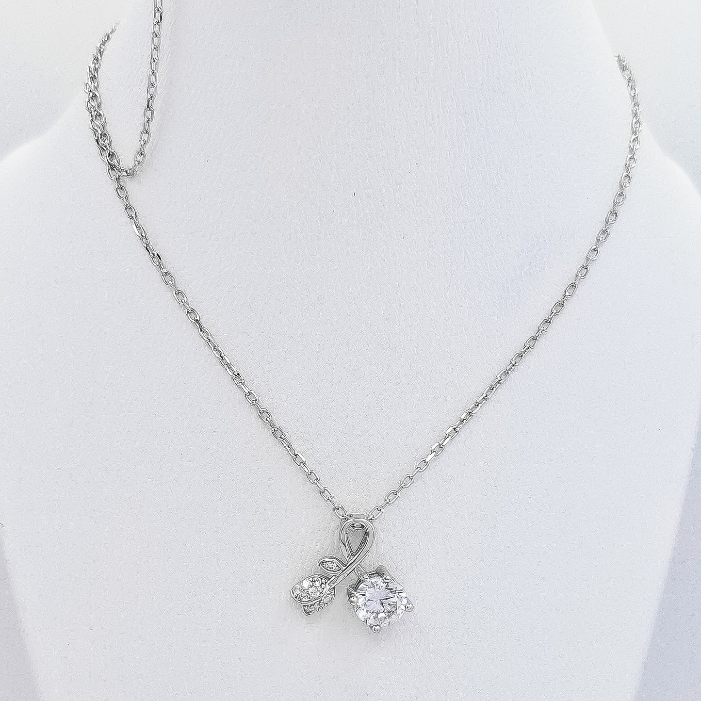 Collar Rosa Zirconia