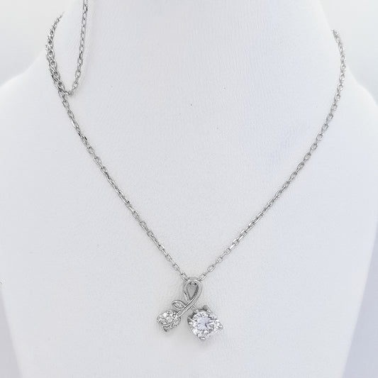 Collar Rosa Zirconia