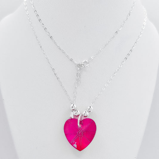 Collar Corazon Rosa