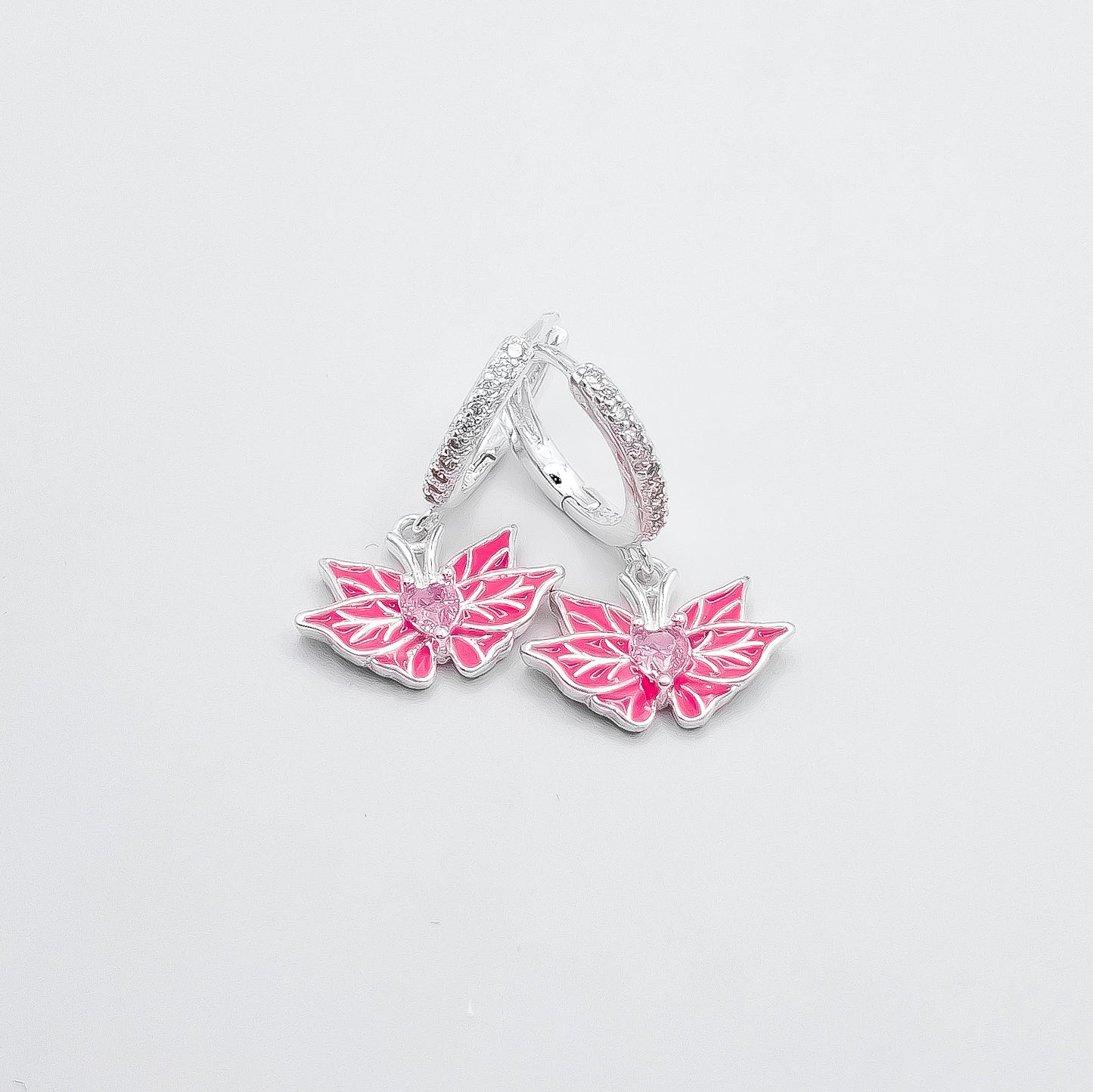 Hugguie Corazon Hojas Rosa