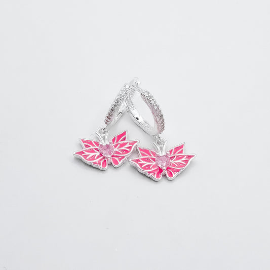 Hugguie Corazon Hojas Rosa