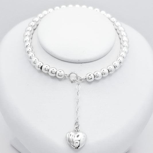 Pulsera Bolas Corazon