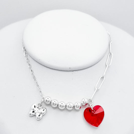 Pulsera Corazon Mariposa