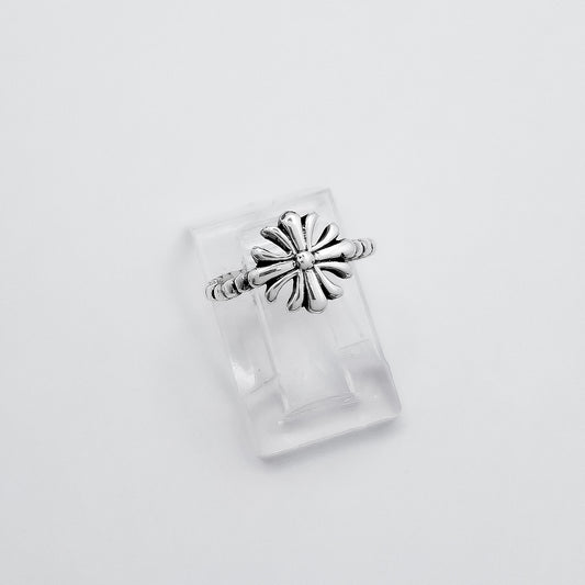 Anillo Medio Dedo Flor Oxi