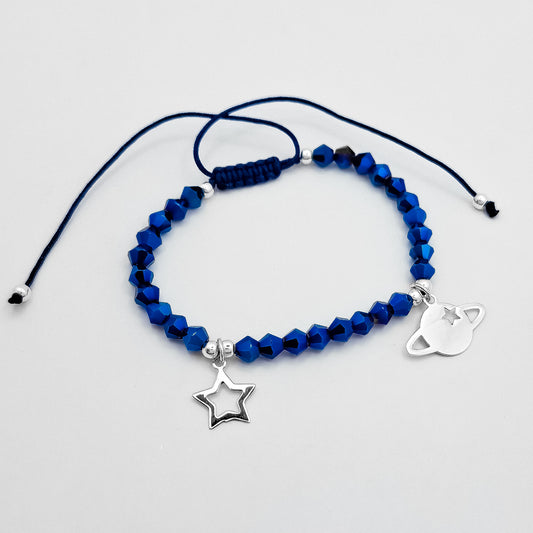 Pulsera Azul Saturno