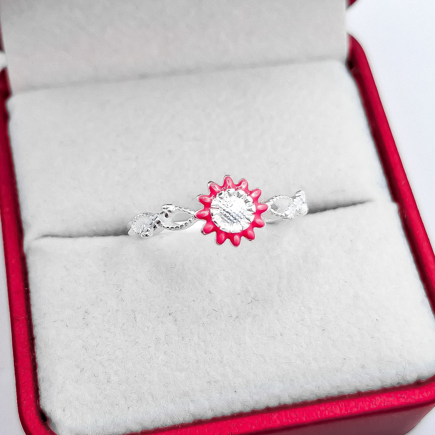 Anillo Girasol Rosa