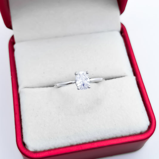 Anillo Zirconia Blanca