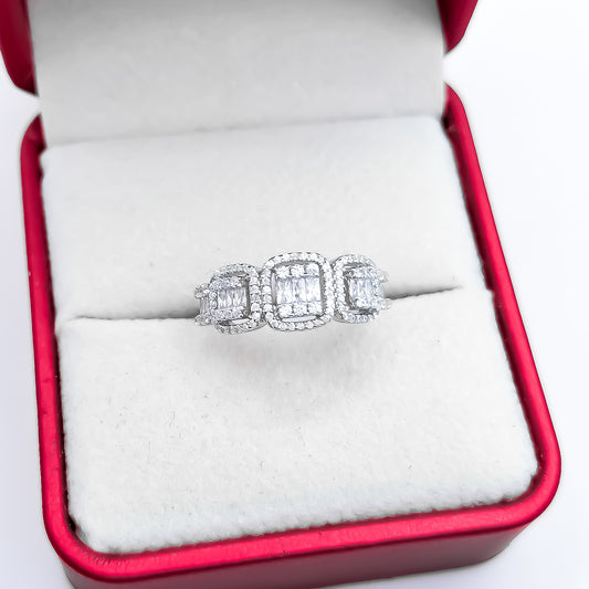 Anillo Cuadros Zirconia