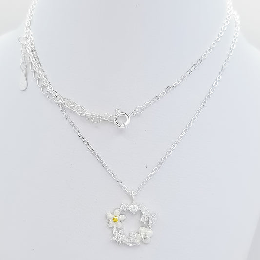 Collar Flores Zirconia