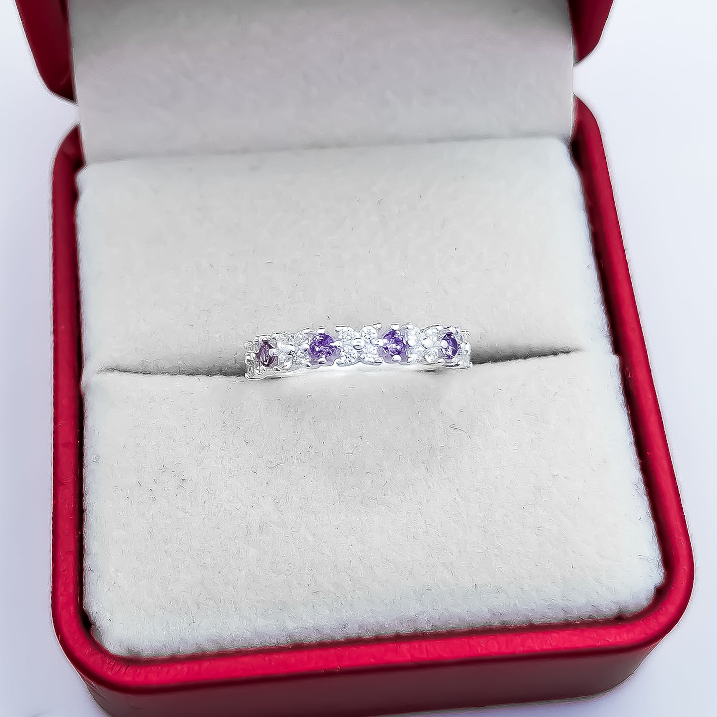 Anillo Zirconia Morada