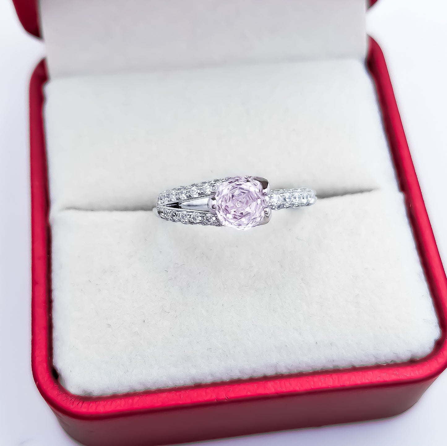 Anillo Zirconia Rosa