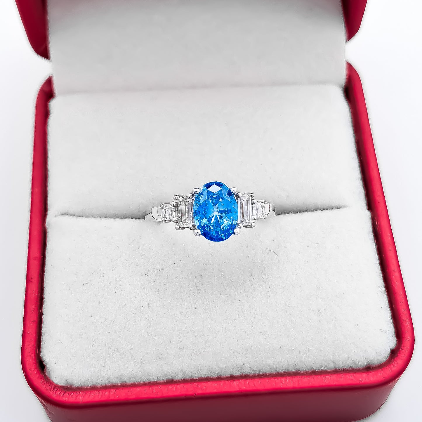 Anillo Zirconia Azul