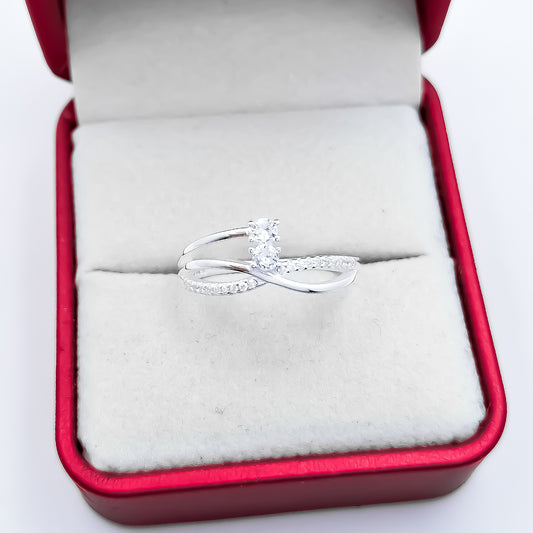 Anillo Zirconia Blanca