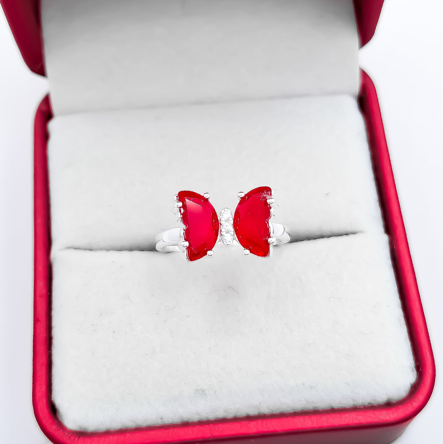 Anillo Mariposa Roja