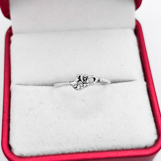 Anillo Corazones Delgado