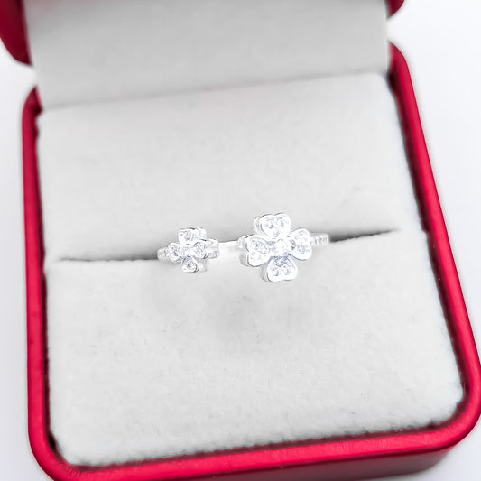 Anillo Zirconia Trebol