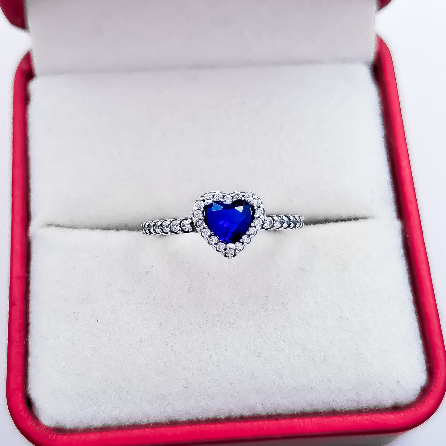 Anillo Corazon Azul