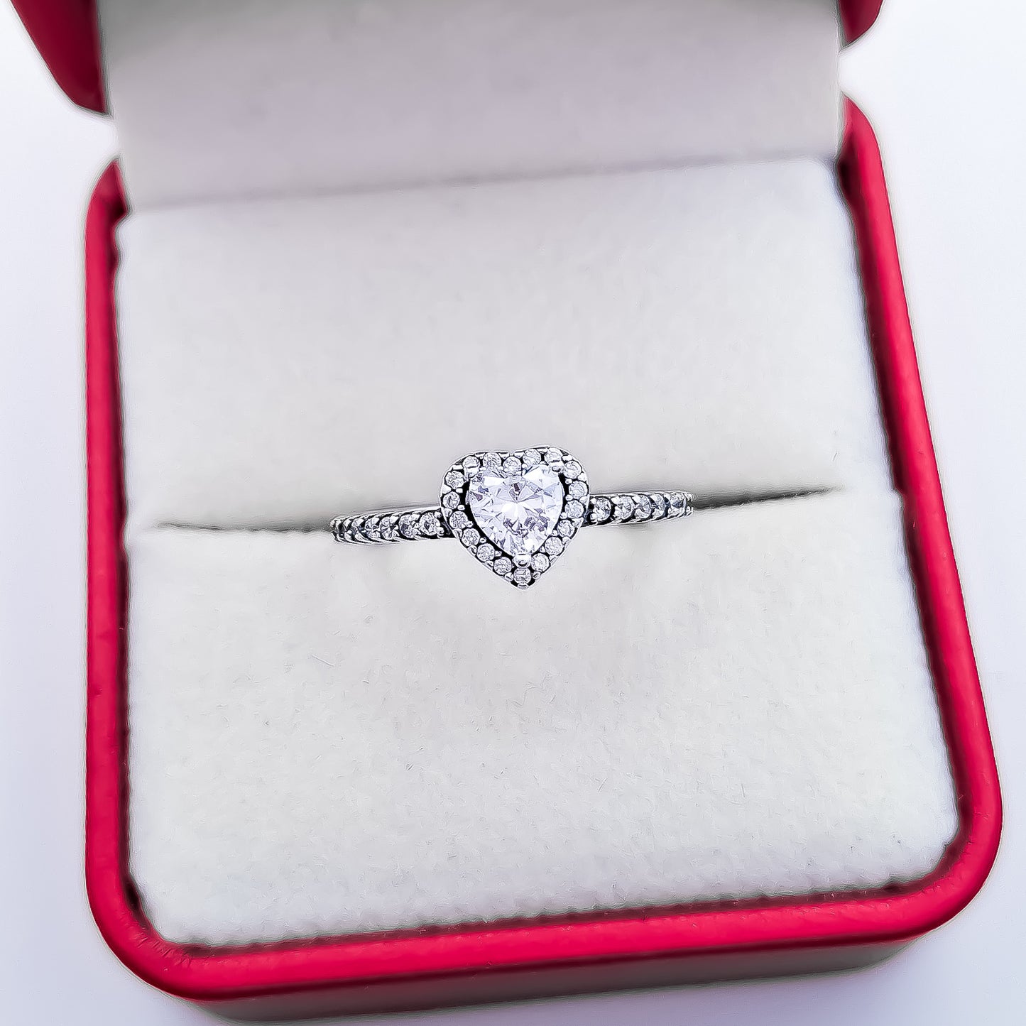 Anillo Corazon Blanco