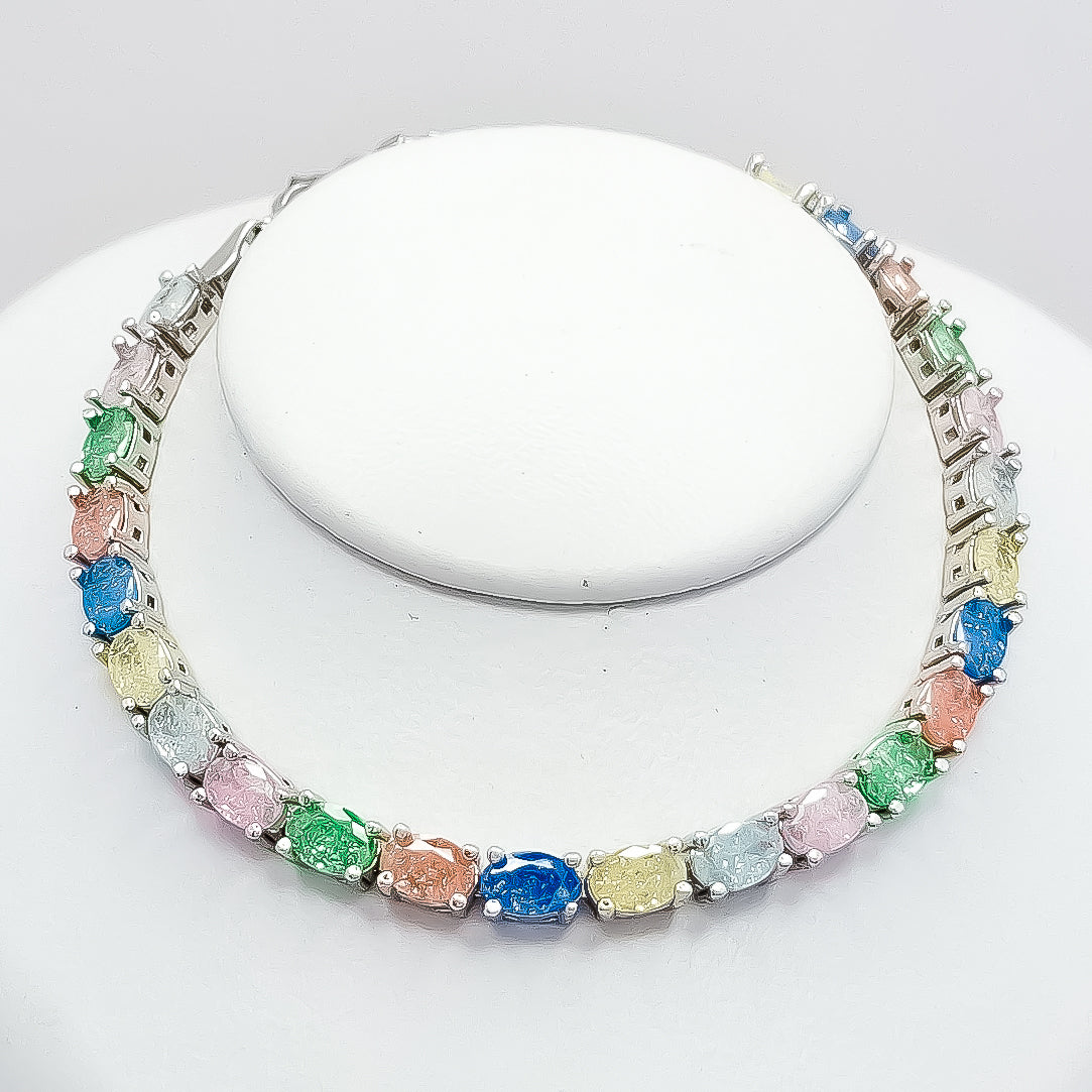 Pulsera Zirconia Colores