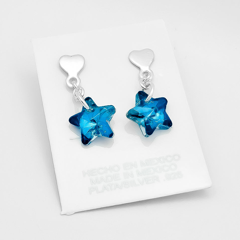 Arete Estrella Azul