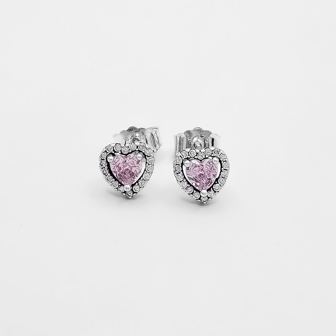 Arete Corazon Rosa