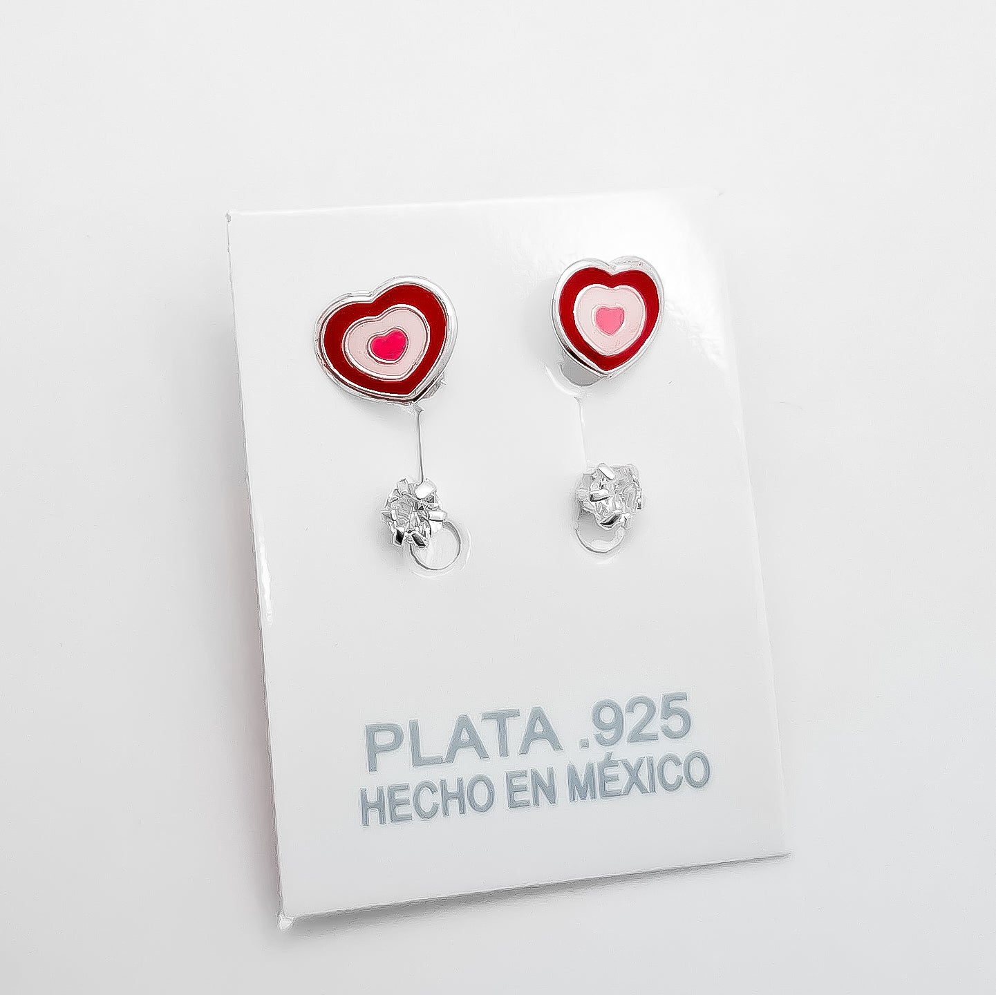 Arete Telefono Corazon Rojo