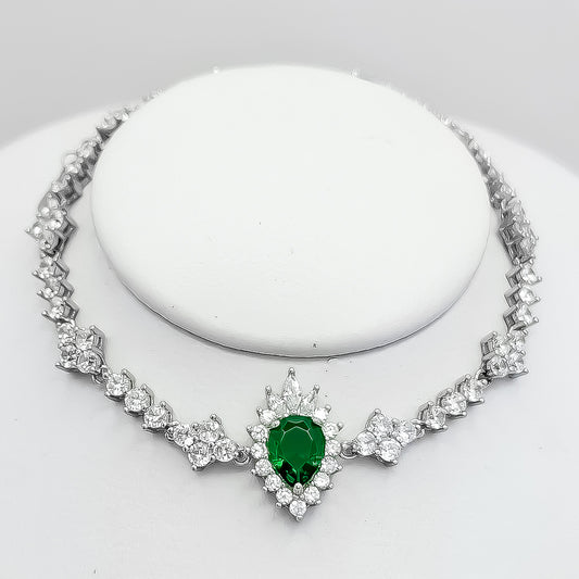 Pulsera Zirconia Verde