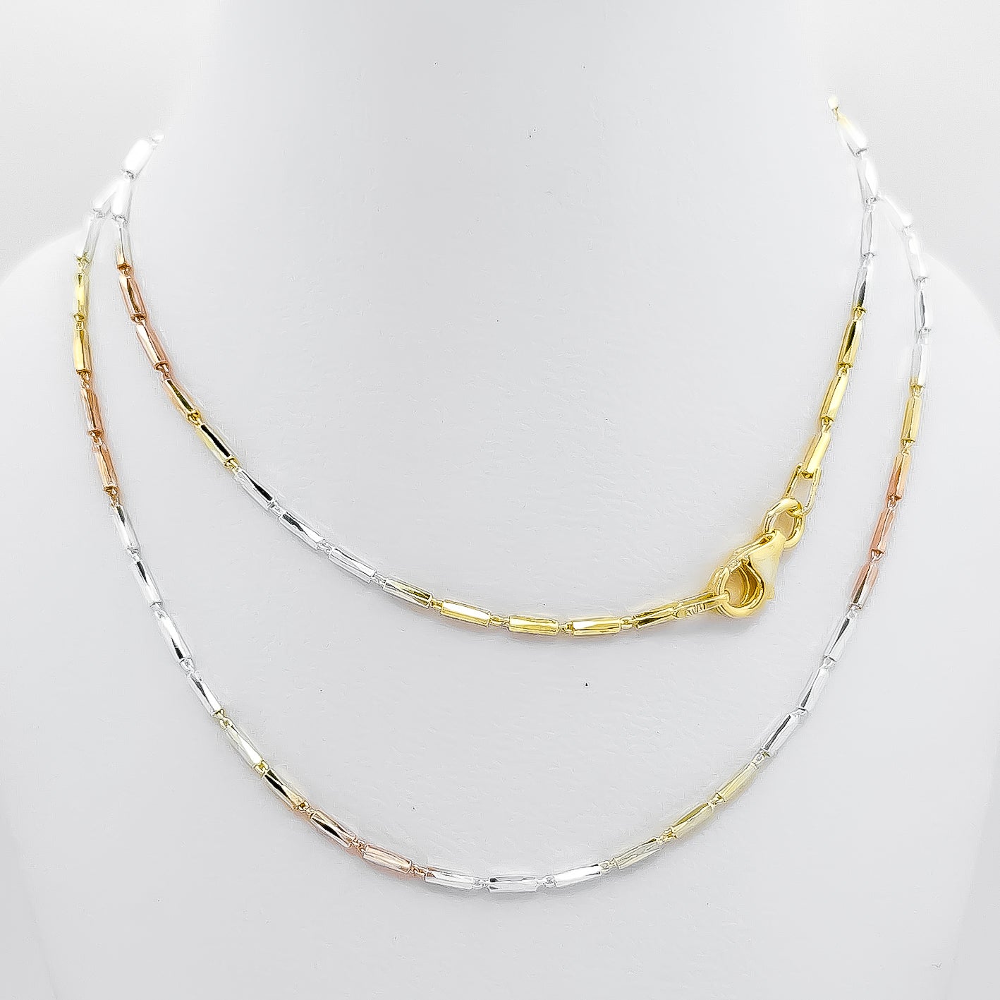 Cadena Tubito Tricolor