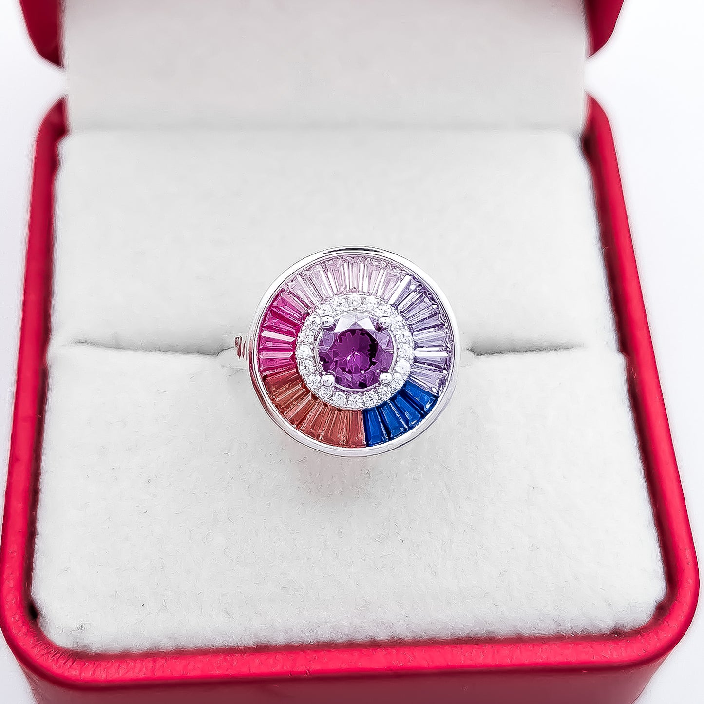 Anillo Zirconia Lila