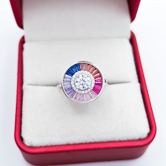 Anillo Zirconia Blanco