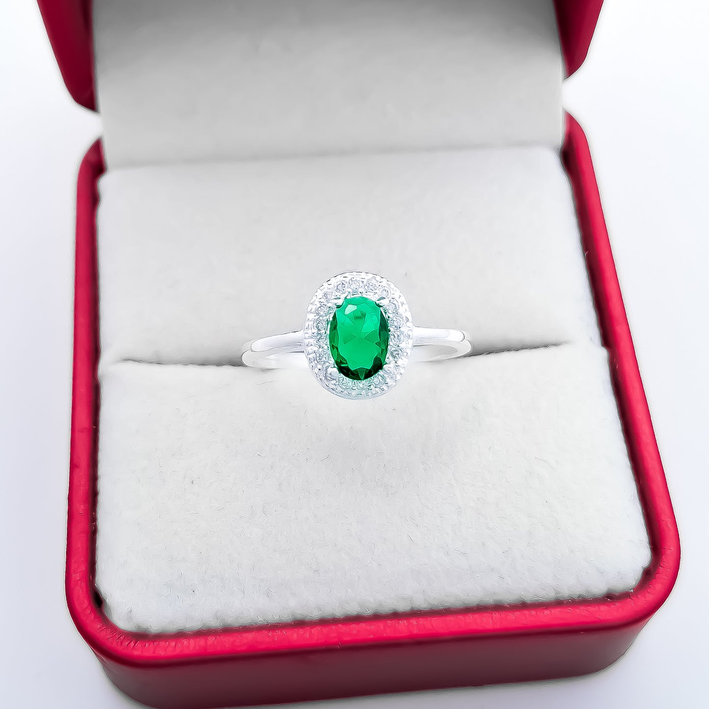 Anillo Zirconia Verde