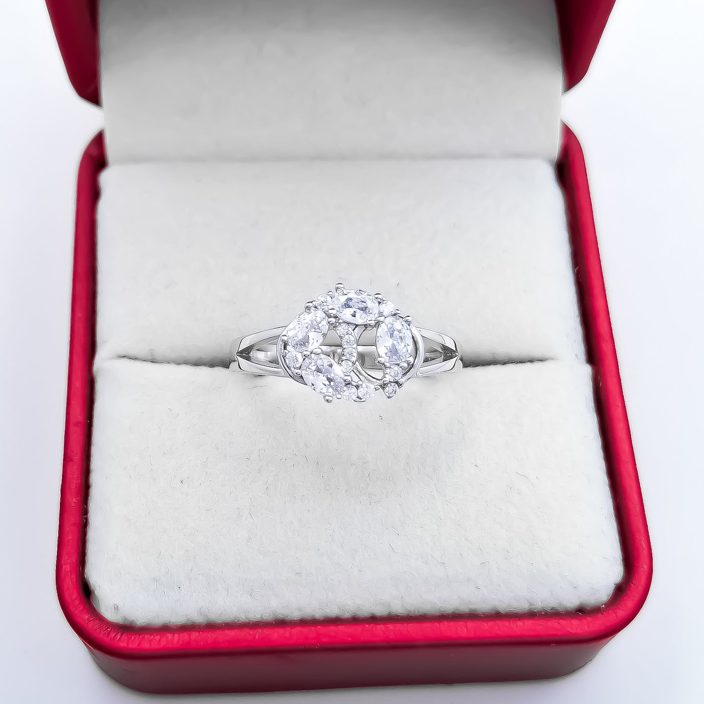 Anillo Zirconias Blanco