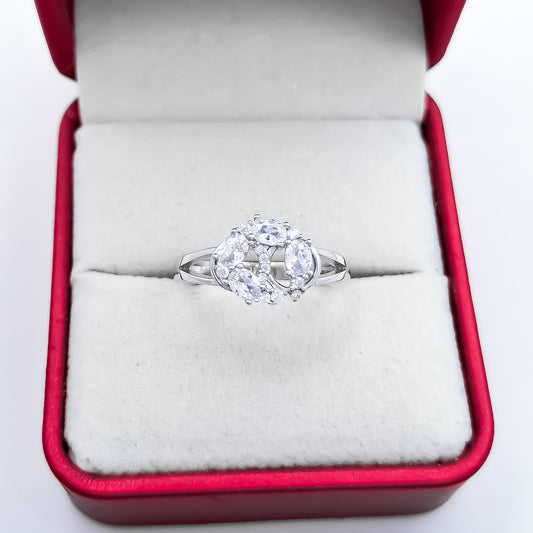 Anillo Zirconias Blanco