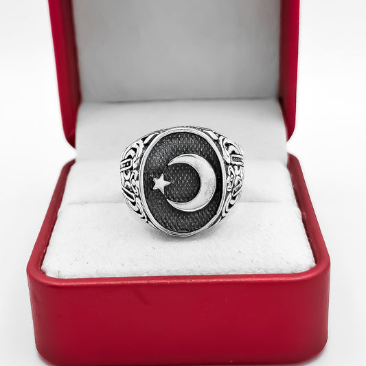 Anillo Media Luna Grueso