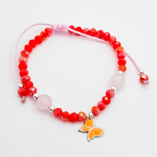 Pulsera Mariposa Naranja