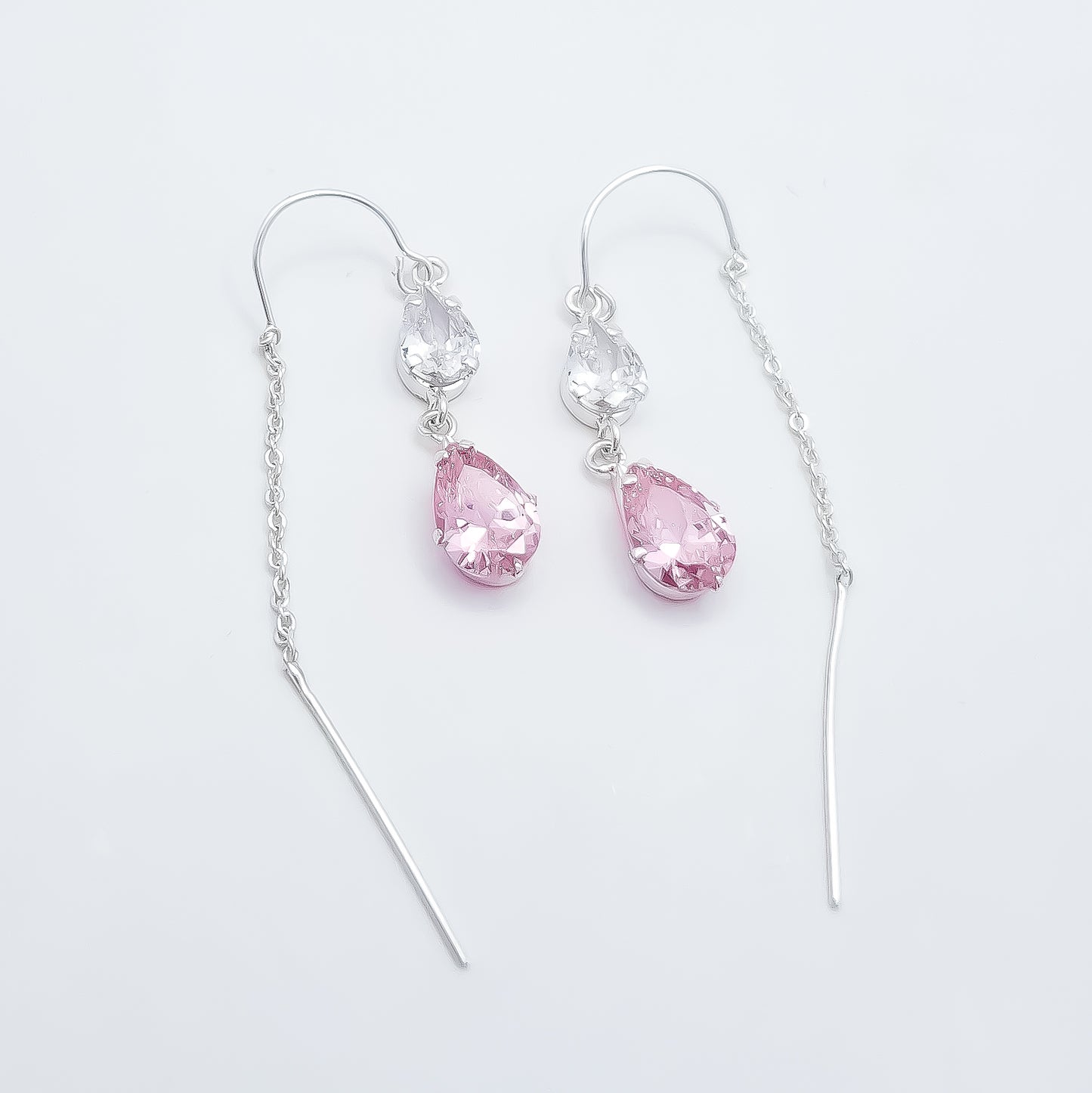 Arete Violador Zirconia Rosa